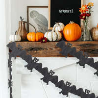 Family Halloween-i papír girland - denevér - 3 m