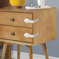 Family Biztonsági gyerekzár ajtóra - 21 cm - öntapadós - fehér - 2 db / csomag