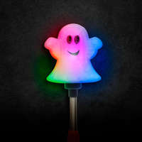 Family Halloween-i LED lámpa - rugós szellem - elemes
