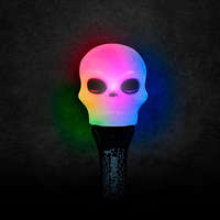 Family Halloween-i LED lámpa - koponya - elemes