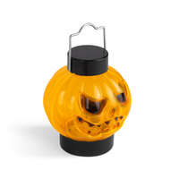 Family Halloween-i RGB LED lámpa - felakasztható tök - narancs / fekete - elemes