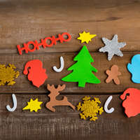 Family Karácsonyi kreatív habmatrica szett - 50 db / csomag