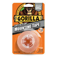 Gorilla Glue Gorilla Mounting Tape Kristálytiszta Kétoldalas Ragasztószalag 2,54cm x 1,52m
