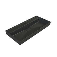 CeraStyle CeraStyle SHARP - MATT FEKETE - porcelán mosdókagyló - 1 csaplyukas - 100 x 48 cm