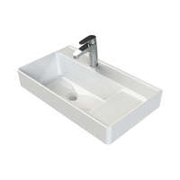 CeraStyle CeraStyle SHARP - KESKENY - porcelán mosdókagyló - 65 x 38 cm