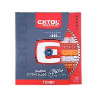 EXTOL PREMIUM EXTOL PREMIUM gyémántvágó TURBO gránit/kerámia; 230×22,2mm, max.6.650 ford/perc