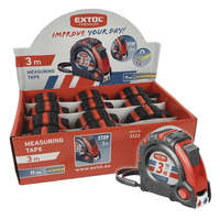EXTOL PREMIUM EXTOL PREMIUM mérőszalag, gumírozott, mágneses 3 stoppos; 3m×19mm