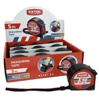 EXTOL PREMIUM EXTOL PREMIUM mérőszalag, gumírozott, 2 stoppos; 5m×19mm