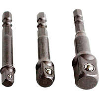 EXTOL CRAFT EXTOL CRAFT dugókulcs adapter készlet 3db-os; 1/4" - 3/8" - 1/2", befogás: 1/4" hatszög