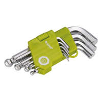 EXTOL CRAFT EXTOL CRAFT imbuszkulcs klt., rövid, Cr40 gömbfej, TÜV/GS; 9db, 1,5-10mm, bliszteren