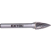 EXTOL INDUSTRIAL EXTOL INDUSTRIAL keményfém turbómaró (rotormaró), íves, hegyes orrú, átmérő 10×20mm/szár 6mm, keresztfogazás
