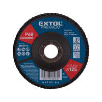 EXTOL PREMIUM EXTOL PREMIUM lamellás csiszoló acél, Alu, műa. és fa munkadarabok csiszolására, 125×22mm; P80, kúpos, max.:12.300 ford./perc, EN13743