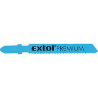 EXTOL PREMIUM EXTOL PREMIUM dekopírlap fémre, 5db, Bosch befogás, HSS; 51×8×1,5mm, 1,2mm fogtáv, mart, hullámosított fogak, egyenes vágás, acéllemez