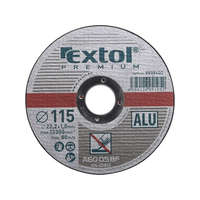 EXTOL PREMIUM EXTOL PREMIUM vágókorong alumíniumhoz, szürke; 115×1,0×22,2mm, max 13300 ford/perc