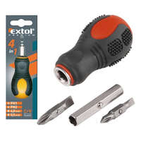 EXTOL PREMIUM EXTOL PREMIUM marokcsavarhúzó, 2db cserélhető, kétoldalas rövid szárral (lapos: 4mm, 5,5mm; PH1, PH2), CV.