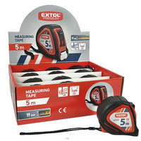 EXTOL PREMIUM EXTOL PREMIUM mérőszalag, gumírozott, 1 stoppos, 5m×19mm