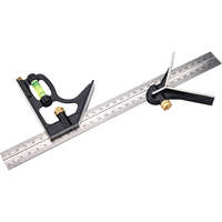 EXTOL PREMIUM EXTOL PREMIUM asztalos kombinált derékszög/vízmérték/vonalzó, többfunkciós, 300 mm, ALU/Inox, mm beosztás, 0°-45°-90° beosztás