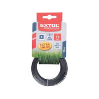 EXTOL PREMIUM EXTOL PREMIUM damil szegélynyíró géphez 1,6 mm, négyszög keresztmetszetű, fekete közép/dual power, 15m