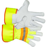Kesztyű Strend Pro Janus High Vision, textil/bőr fényvisszaverő elemekkel, 09/L méret, bliszter