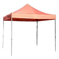  FESTIVAL 60 kerti sátor, 3 x 6 m, piros, profi, UV ellenálló ponyva, oldalfalak nélkül
