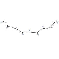 MagicHome Reťaz MagicHome Vianoce Cherry Balls, 100x LED studená biela, IP44, 8 funkcií, osvetlenie, L-9,90 m