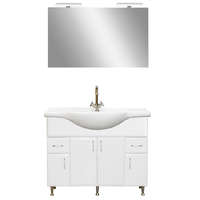 Vertex Bianca Prime 105 komplett fürdőszobabútor, magasfényű fehér színben