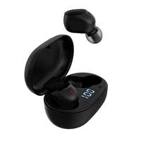 DEVIA DEVIA JOY A6 bluetooth fülhallgató SZTEREO (v5.0, TWS, mikrofon, extra mini + töltőtok) FEKETE