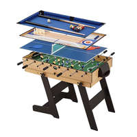 Leziter 4 az 1-ben játékasztal, csocsó, ping-pong, biliárd és curling bowling játékhoz