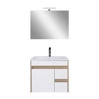 Leziter Luna Prime 60 komplett fürdőszobabútor, Sonoma tölgy-Fehér