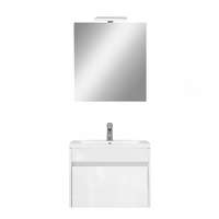 Leziter Primo Prime 60 komplett fürdőszoba bútor tükörfényes fehér színben