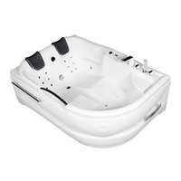 Wellis Dublo E-Max aszimmetrikus hidromasszázs kád,180x130 cm-es méretben csaptelep nélkül