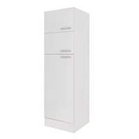 Leziter Yorki 60-as felülfagyasztós hűtős kamra szekrény fehér korpusz selyemfényű fehér fronttal