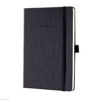 SIGEL Beíró A4 194 oldalas, kemény fedeles, kockás fekete „CONCEPTUM” CO111