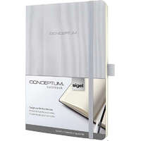 SIGEL Beíró A/5 194 oldalas, puha fedeles, kockás „CONCEPTUM” CO320 szürke