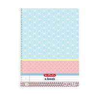 HERLITZ Spirálfüzet Herlitz Graphic Pastel Blue, A/4, vonalas, 80 lap