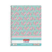HERLITZ Spirálfüzet Herlitz Ladylike, A/4, kockás, 80 lap, perforált, lyukasztott