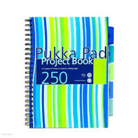 PUKKA PAD Spirálfüzet Pukka Pad Project Book, A/4, vonalas, 250 oldal, pasztell borító, színregiszteres