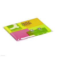 Q-CONNECT Öntapadós jegyzettömb 38x51 mm neon 4x80 lap Q-Connect KF10510