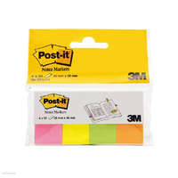 POST-IT Post-it 670/4N jelölőlap 20x38 mm 50 lap 4 tömb neon