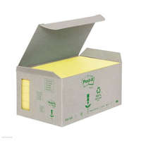 POST-IT Post-it öntapadós jegyzettömb, 655-1B 76x127 mm 6 x 100 lap/csm GreenLine sárga