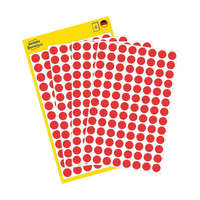 AVERY ZWECKFORM Etikett címke jelölőpont 3011 8 mm piros