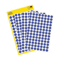 AVERY ZWECKFORM Etikett címke speciális visszaszedhető 3591, 8 mm 4 ív Avery kék