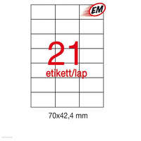 APLI Etikett A1276 42,4 x 70 mm 100 ív LCA3136 Apli