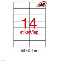 APLI Etikett A1277 42,4 x 105 mm 100 ív LCA1277 Apli