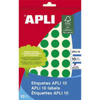 APLI Etikett 16mm kör kézzel írható 432 etikett/csomag APLI zöld