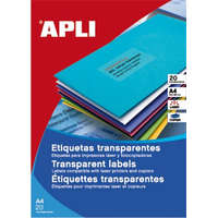 APLI Etikett LCA1225 210x297mm poliészter időjárásálló matt áttetsző 20ív APLI