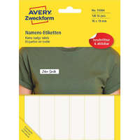 AVERY ZWECKFORM Etikett címke, visszaszedhető, textil, 76 x 19 mm, fehér, 51064 Avery