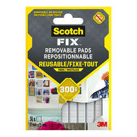 SCOTCH Ragasztó négyzetek kétoldalú Scotch-Fix™ 11mmx15mm 36db visszaszedhető beltéri