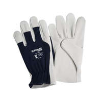 DONAU SAFETY Kesztyű gumírozott mandzsettával, 8-as méret, kék