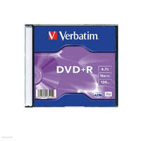 VERBATIM DVD-R Verbatim 4,7GB 16x vékony tokban 43547